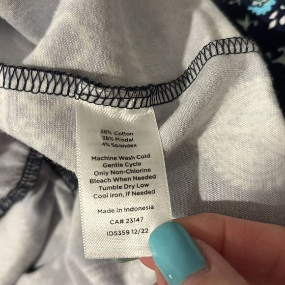 TALBOTS BOHEMIAN FLORAL JERSEY MAXI DRESS SIZE S - Picture 10 of 10